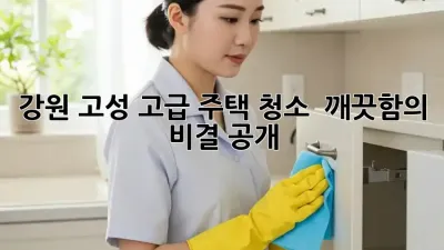 강원 고성 고급 주택 청소 ✨ 깨끗함의 비결 공개!